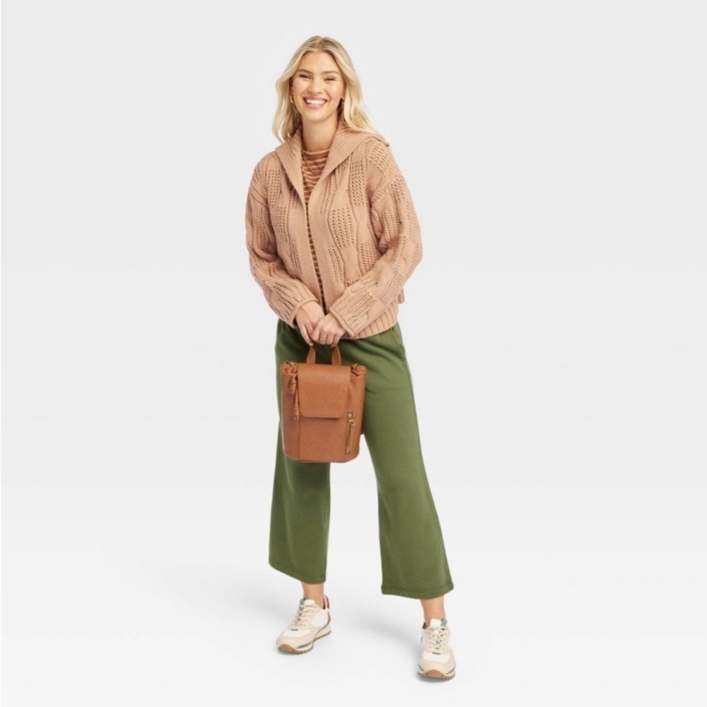 Universal thread tan cardigan nwt